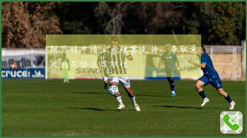 阿贝特申请业余联赛支持，争取意大利足协主席职位